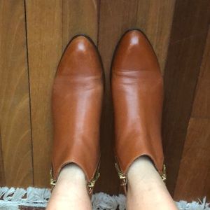 Jcrew caramel colored booties! Matches anything!
